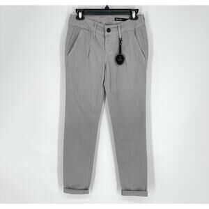 Black Orchid Denim NEW Gray Skinny Jeans *FLAW* Womens Sz 27 Cuffed Pleated